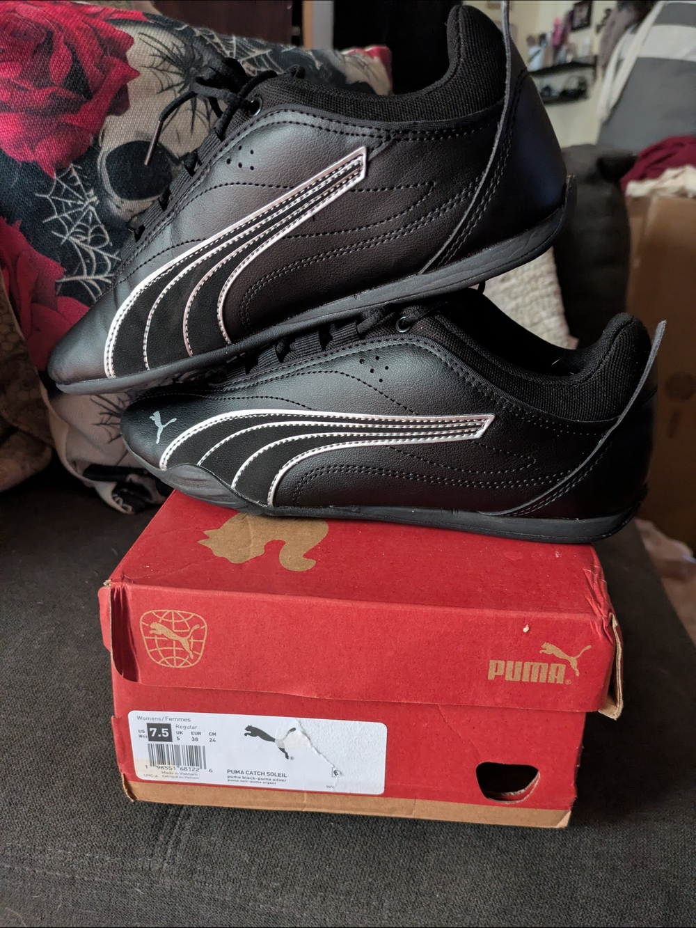 Puma Men's Black Low-Profile Athletic Shoes